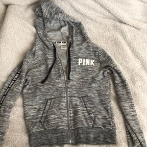 Pink zip up hoodie